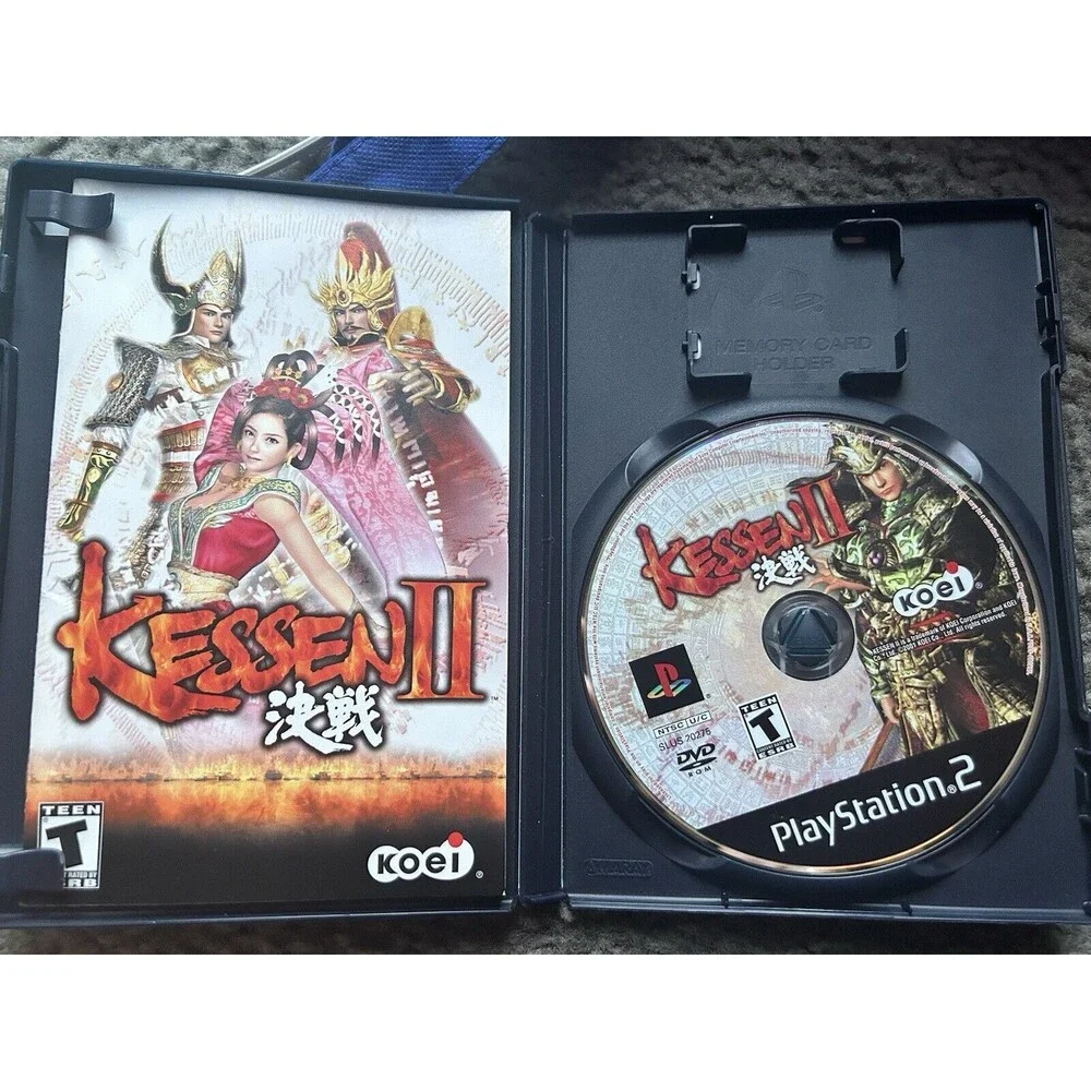 Kessen II (Sony PlayStation 2, 2001) PS2 Game Black Label GUC